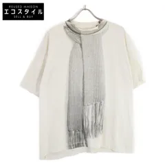 ここのえ MM6 本人期 マルジェラ マルタン マフラー ショール 白 ニット MM6 エムエムシックス メゾンマルジェラ Maison Margiela