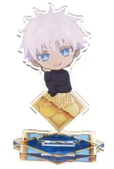 【中古】アクリルスタンド・アクリルパネル 五条悟(制服/ノーマルver.) 「ハピクロ! 呪術廻戦 第2期 懐玉・玉折 ちょこんとのっかりミニキャラ アクリルスタンド」