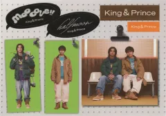 【中古】シール・ステッカー King ＆ Prince A6ステッカーシート 「CD halfmoon / moooove!! Dear Tiara盤(ファンクラブ限定盤)」 購入特典