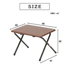 武田コーポレーション サイドテーブル 48*40*36* ヴィンテージ調 コンパクトテーブル ロー ヴィンテージブラウン T8-VCTL36BR