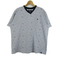 ポロ 半袖Ｔシャツ トップス Vネック 大きいサイズ メンズ LLサイズ グレー POLO 【中古】