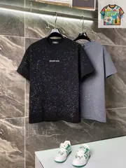 【今日特価】Balenciaga New 320g 繁星?墨 T シャツ-2
