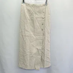 ◇ NATURAL BEAUTY BASIC ロング丈 タイト スカート サイズM ベージュ系 レディース E  【1407020035347】