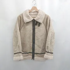 ◇ ⊇ GRL グレイル 長袖 ボアブルゾン サイズF ベージュ系 レディース E  【1506300026393】