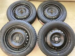 155/65R14 新品スタッドレス付き!!スチールホイール!!2024年製造 TOYO GIZ3◆14インチ 4.5J +45 4/100 ハブ径54ｍｍ◆ワゴンＲ スペーシア