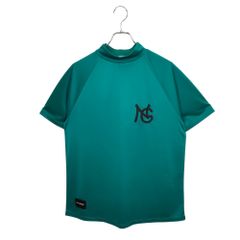 NO COFFEE×CLUBHAUS ノーコーヒー クラブハウス ゴルフ モックネック 半袖 シャツ S グリーン
