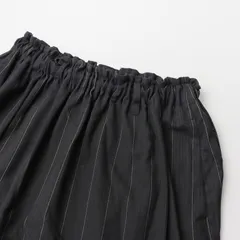 2019AW パドカレ pas de calais 変形へリンボン裏起毛 スカート 36/ブラック ボトムス ギャザー フレア ロング イージー【2400013682756】のサムネイル