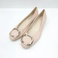 ◇ Θ Bridget Birkin ブリジットバーキン スウェード系 ローヒール パンプス サイズ24.0 ピンクベージュ レディース E  【1410290064283】