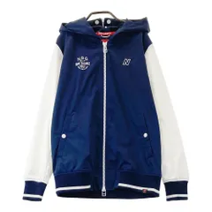 サイズ：1 NEW BALANCE GOLF ニューバランス  裏メッシュ2WAY ジップジャケット フード付  ネイビー系 [240101378253] ゴルフウェア レディース ストスト