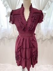 「axes femme」Floral lace dress 花柄レースワンピース