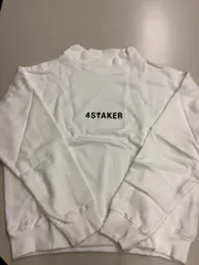 4Staker ロゴ スウェット 白 スロパチステーション 特別ステッカー付き M L XL