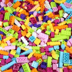 知育ブロック　レゴ互換　ビビッドカラー　500ピース以上　誕生日　プレゼント　思考力　知能　レゴクラシック　カラフル セット 