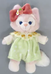 【中古】ぬいぐるみ リーナベル ぬいぐるみバッジ 「ダッフィー＆フレンズのハートフェルト・ストロベリーギフト」 東京ディズニーシー限定
