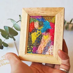 【フェルトのかけら】ニードルダーニング・アートフレーム