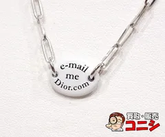 【質コニシ】【Dior/ディオール】j'adore e-mail ネックレス ホワイト シルバーカラー アクセサリー レディース【送料込み】m0163b