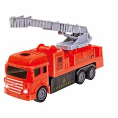 RC はしご消防車 ラジコンカー 全長21cm フルファンクション操作 レッド 手動伸縮はしご付 ギフト プレゼント ハック HAC4494