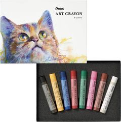Pentel ART CRAYON 8色セット 未使用
