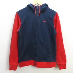 G■ナイキ/NIKE クラブフレンチテリーフーディ 637906-451【M】赤紺/men's/56【中古】■
