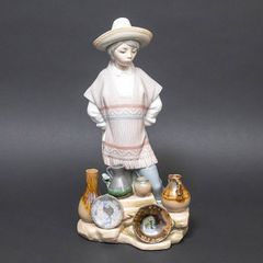 リヤドロ フィギュリン 『Ceramic Seller（陶器売りの少年）』