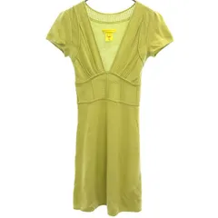 キャサリンマランドリーノ カシミヤ100％ 半袖 ワンピース P グリーン CATHE RINE MALANd-RINO レディース 【中古】  【230314】