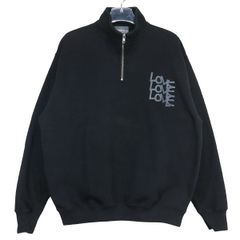 TODAY EDITION トゥデイ エディション LOVE HALF COLLERED ラヴ ハーフジップ スウェット ブラック トップス サイズL julz