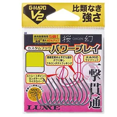 新品 がまかつ(Gamakatsu) タイラバ 桜幻 G-HARD V2 徳用 カスタムフック パワープレイ 68807 各種【新素材＋太軸設計により、強靭な懐強度を誇るパワー系鯛ラバフック】鯛ラバ 真鯛 大ダイ 大型 青物対応 フック