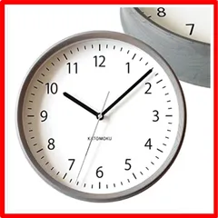 2023年最新】katomoku muku round wall clock 7 ナチュラル 電波時計