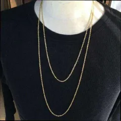 ゴールド チェーンネックレス 2set 60cm＆70cm