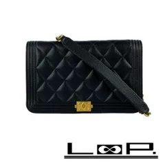 ◆SALE◆　■美品■　シャネル ボーイシャネル チェーン ウォレット ポシェット キャビア ブラック JJG1AT9K 箱 【309281】3