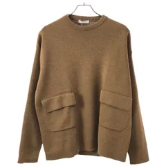VALENTINO ヴァレンティノ 17AW フラップポケット ウールニットセーター NV0KC23C4MY キャメルブラウン Sのサムネイル