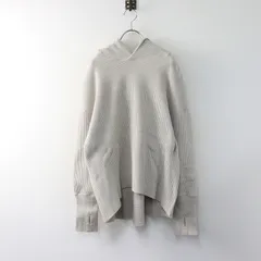 アメリカーナ Americana コットン ワッフルニット プルオーバー パーカー /オフホワイト系 長袖 フーディ フード【2400014346664】