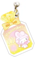 【中古】キーホルダー マイメロディ(11月) バースデーぷっクリアキーホルダー 「サンリオキャラクターズ」
