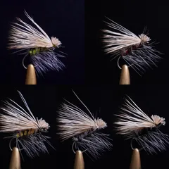 エルクヘアカディス  ドライフライ　１０本入り