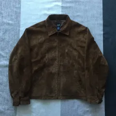 90s〜 GAP スエードシャツジャケット　ブラウン　オールドギャップ ギャップ 90s オールド 紺タグ スエード シャツジャケット S