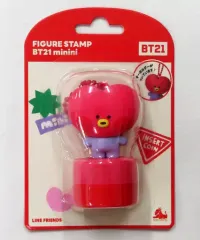 【中古】スタンプ・はんこ・印鑑 TATA(ブイ) minini フィギュアスタンプ(ボールチェーン付き) 「BT21」