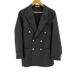 COUTURE D'ADAM ダブルテーラードジャケット 38 ツイード 濃紺 COUTURE D´ADAM ダブルテーラードジャケット 38 ツイード 濃紺