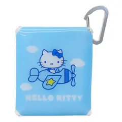 ハローキティ ポーチ クリアマルチケースSS みずいろ 飛行機 ミニポーチ 小物入れ