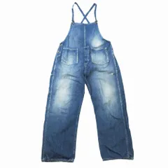 ジョンブル Johnbull デニム ワーク オーバーオール サロペット パンツ ボトムス 21050 L インディゴ ブルー ur59 【中古】