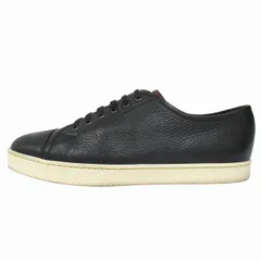 美品 ジョンロブ JOHN LOBB "LEVAH" レヴァー レザー スニーカー シューズ 靴 ローカット カジュアル 本革 0315ラスト サイズUK6E 24.5cm 黒 ブラック メンズのサムネイル