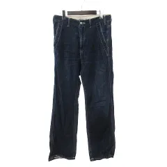 ホワイトマウンテニアリング White Mountaineering デニムパンツ ジーンズ リネン混 ステッチ ジッパーフライ WM971412 インディゴ M ■SM1のサムネイル