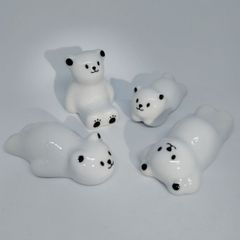 のんびり白くま　箸置きセット　ぐうたらシロクマ
