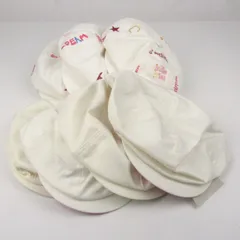 帽子 7点セット 未使用 キャスケット 白 52-56cm UVケア まとめて 大量 レディース キッズ 女の子用