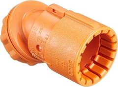未来工業 45度曲がりコネクタ CD単層波付管16用 10個価格 CNVK-16GS