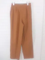 ◇ BONLECILL ボンルシール バックゴム タック テーパード パンツ サイズL オレンジ系 レディース E  【1305090007656】