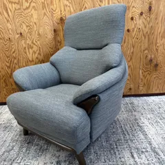 【値下げしました】ニトリアクセントチェア　1人掛けソファ　グレー ニトリ アクセントチェア(AW14 DGY) ソファー ソファ 1人掛け 布