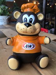 アメキャラコインバンク/フィギュア/貯金箱◆A&W　ルーティー　ルートビア◆雑貨　コレクション