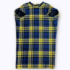 【AD1990】COMME des GARCONS チェック変形ウールワンピース 2000000020136のサムネイル