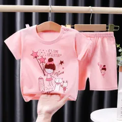 ☆ ガールズ ☆ 110cm ☆ 子供服 natjlm2204b  パジャマ キッズ 上下セット 夏 ルームウェア 半袖 半ズボン 短パン 上下 セットアップ 子供服 ベビー 子供 メッシュ こども 子ども 通気性 さらさら 女の子 男の子