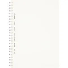 コクヨ ソフトリングノート クリア B罫 A5 80枚 透明 ス-SV538B-T 【1冊】 （1点）