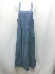 ◇ ⊂◎ SEVENDAYS=SUNDAY セブンデイズ サンデイ デニム素材 ロング ワンピース サイズL ブルー レディース E  【1412090027000】